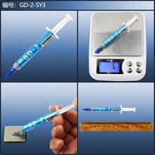 GD-2 High-Performance Thermal Paste, 3g Gray Syringe - 7.5W/M-K Thermal Conductivity, Low Oil Content, Thermal Dissipation Enhancement Compound (1 Piece)