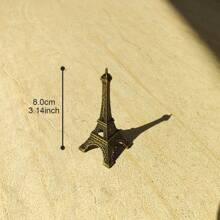 1pc Vintage Bronze Paris Eiffel Tower Model, High-Quality Zinc Alloy Material, Metal Crafts Home/Office Decor, Gift