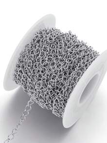 2m Stainless Steel Gold & Silver Color Cross & Ball Chain For DIY Necklace Bracelet Bag Decor - 2m Cross Clip Steel Ball Chain - View 7