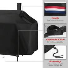 Grill Cover For Royal Gourmet CC1830W 30/CC1830S 30"/CC1830SC Grill BBQ Covers Waterproof Smoker Griddle Cover Outdoor Gas Grill Cover - 54"Lx29"Wx45"H - View 2