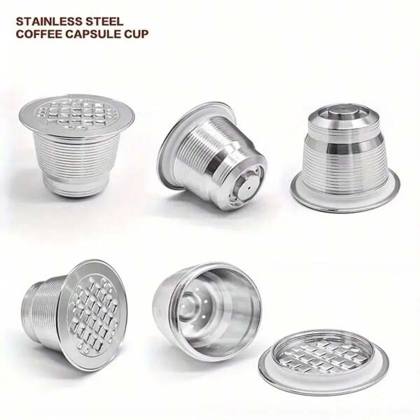 iCafilas ICafilas Reusable Coffee Capsule Pods For Refillable Stainless Steel Coffee Filter Espresso Coffee Accessories Back To School