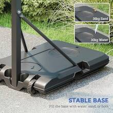 Fully Adjustable Basketball Hoop Outdoor 146236cm Basketball Hoop And Stand With Weighted Base And Shatterproof Backboard Portable On Wheels For Junior Adults - Black - View 5