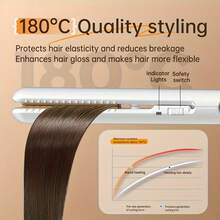 Two-In-One Hair Straightener And Curler, USB Powered Mini Styler, Dual Use, Anti-Scalding, Portable Travel - Multicolor - View 1
