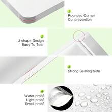 New 100PCS Mylar Bags  400cc Oxygen Absorbers, 11.8 Mil Thicker Long Term Food Storage Bag, 1 Gallon 10x14 6x9 4x6 Stand- Zipper Realable Heat Sealable For Airtight Ell Proof Packaging - Bildfarbe - View 5