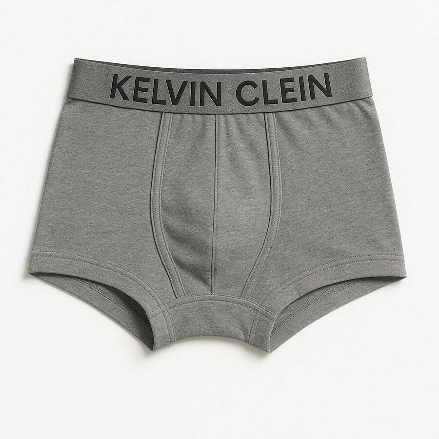 Set de 3 Bóxers Kelvin Clein para Hombre - Comodidad, Estilo y Calidad en Ropa Interior Masculina - Gris - Ver 1
