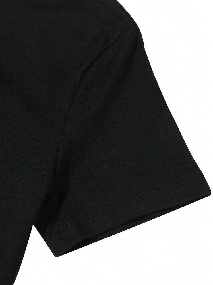 Men Sports Tees & Tanks - 黑色 - 查看 5