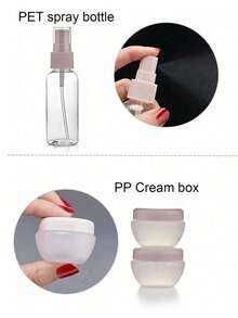 1pc/3pcs/11pcs Travel Refillable Bottle Set Spray Lotion Shampoo Shower Gel Tube Bottling Cosmetic Empty Liquid Container Portable Tool Refill