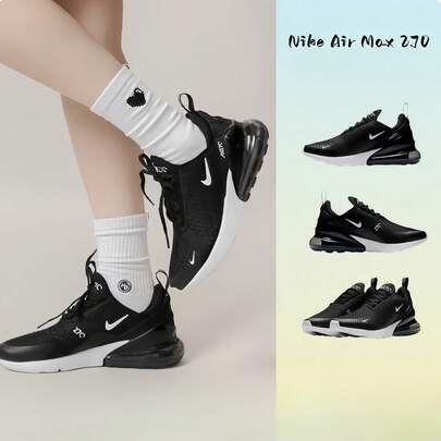 Nike Zapatillas de running Air Max 270 para mujer, con amortiguación de aire, para entrenamiento, deporte y tiempo libre.