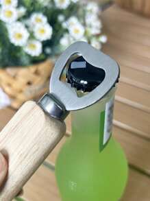 Customized Artistic Name Beer Bottle Opener With Wooden Handle - Stainless Steel, Multi-Function Keychain Design For Business Gifts & Personalized Events, Party, Birthday Decoration Stylish,Adorable,High-Quality Custom,Personalized,Unique Ideal Gifts For Her Boyfriend,Girlfriend,Dad,Mom,Family,Friends,Son,Daughter,School Students,Kids For Anniversaries,For Birthdays School,Office,Home