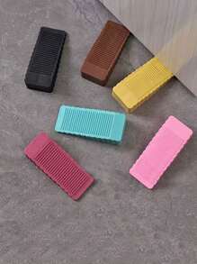 3pcs Silicone Door Stopper, No Drill Necessary Door Stoppers, Universal Type Door Stop, Safe Door Sucker, Anti-Collision, Anti-Pinch Protection, Door Holder