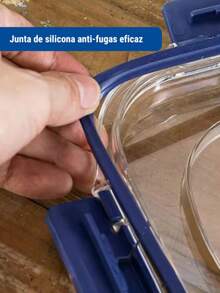 DeTODO Fiambrera Térmica de Acero Inoxidable Para el Almuerzo de 1800 ML - Plateado - Ver 5