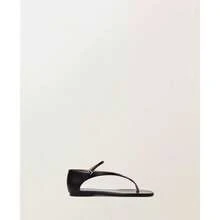 Mango Women's Leather Straps Sandals - Black - View 2