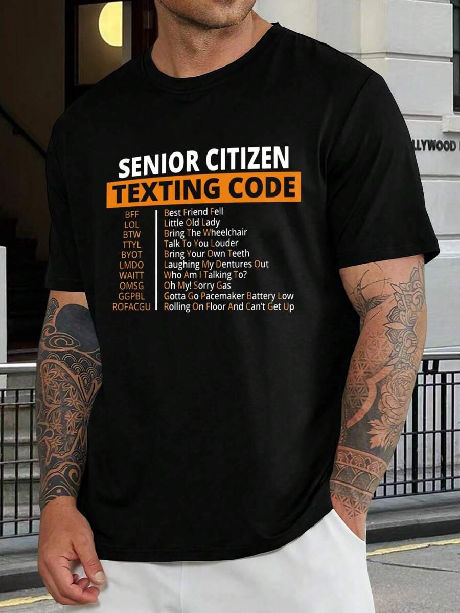 Camiseta divertida con texto para personas mayores - Camisetas con siglas LOL BTW BFF para abuelos - Regalos de jubilación, Día de la Madre, Día del Padre, cumpleaños - Ropa única y humorística para hombres y mujeres mayores