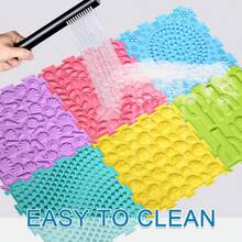 Washable Silicone Bath Mat, Non-Slip - Perfect For Shower Room And Bathroom Accessories, Bathroom Decorations, Kitchen Area Pad, Bedroom, Bathroom Accessories, Silicone Bedroom Floor Mat, Living Room, Dormitory - Multicolor - View 8