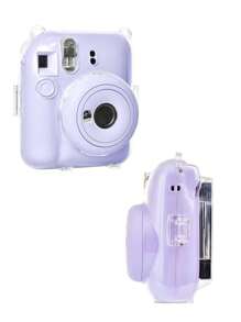 Cámara instantánea mini con estuche protector de cáscara de cristal, incluye funda para el Body de la cámara, correa, juego de 3 accesorios y paquete de 64 hojas de recambio para álbum de fotos de 3" de "Tiempo Dulce"
