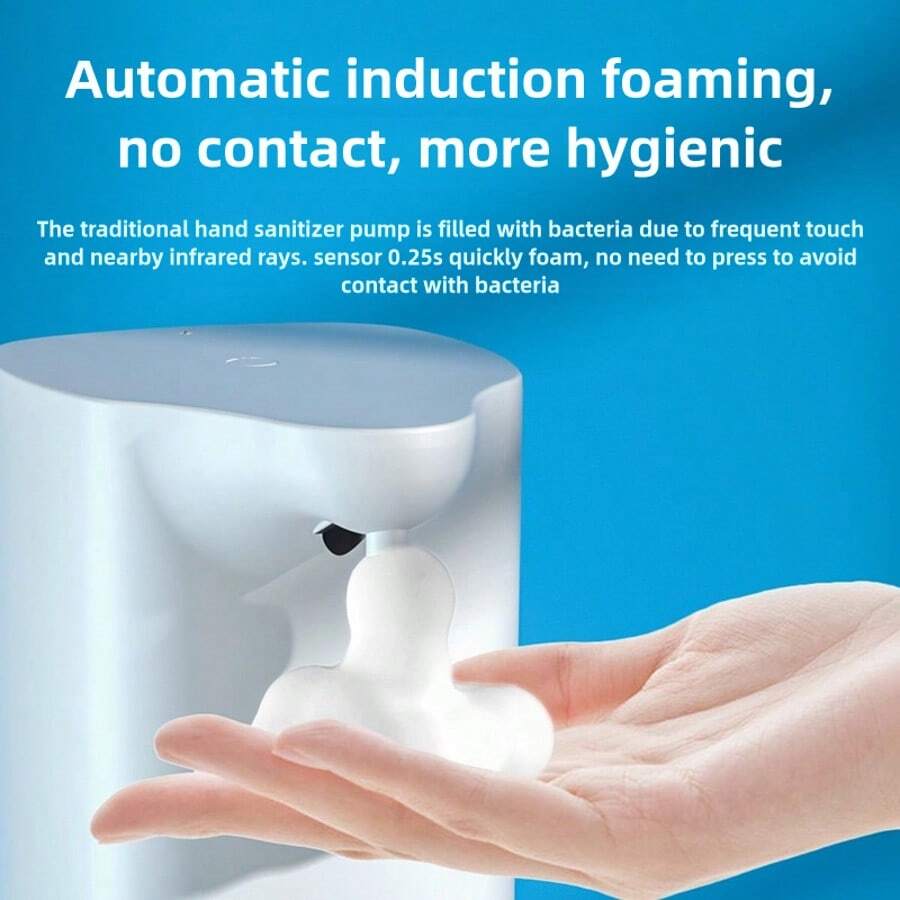 1200mAh Smart Motion Sensor Soap Dispenser, Foaming Maker, Automatic Handwash Device, Suitable For Kitchen, Bathroom - Multicolor - View 1