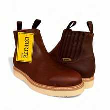 BOTINES DE TRABAJO LIGEROS MUY RESISTENTES SUELA POLIURETANO - Café - Ver 8