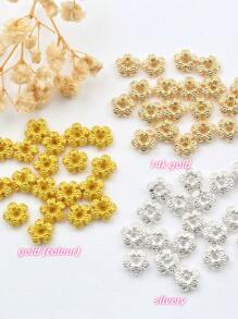 30pcs, Flower Spacer.Not Easy To Lose Colour And Allergy.Perfect For Ladies To Make, Bracelets, Necklaces, Keychains, Ladies Accessories.Make Ladies Jewellery With Your Own Characteristics.Beads, Spacers.Key Ring Decorations.Bead Accessories. Diy Glamour Jewellery Accessories.