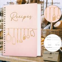 Recipe Book To Write In Your Own Recipes - Blank Recipe Book With Waterproof Cover - With Indexing Tabs For Cooking Lovers -144 Pages School Supplies, Back To School