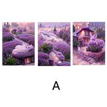3pcs Modern Lavender Home Wall Arts Canvas Posters, High Definition Printing Optional Frame, Home Decoration Hanging Paintings For Living Room, Bedroom, And Dining Room - Purple - View 19