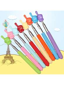 1/3/5 pièces Pointeur en acier inoxydable portable de couleur aléatoire, aide à l'enseignement