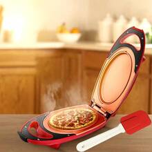 Non-Stick Frying Pan, Omelette Pan And Steak Pan, Double Sided Breakfast Pan, Single Flip Electric Omelette Maker,Summer Camping Equipment - Red - View 3