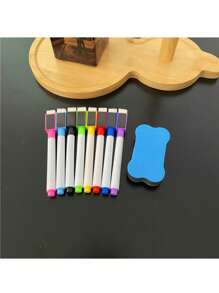 8pcs Magnetic Erasable Whiteboard Pen Set No Scratch And Easy To Wipe For Colorful Drawing And Sketching Back To School