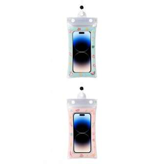 Cartoon Floating Waterproof Phone Pouch - IPX8 Certified Airbag Phone Dry Bag With Full Touch-Screen & Camera Protection For Swimming, Diving, Beach (Fits Most Mobile Phone Models)