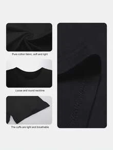 Golden Ratio Circles And Squares Fibonacci Spiral Minimalist T-Shirt!EX Graduation Gifts - Black - View 3