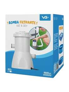 Bomba Filtro 1250L/H para Piscina Inflável e Estrutural VG Plus - Branco - Visão 6
