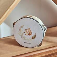 带有可爱松鼠图案的木制乐器玩具，可刺激感官和促进协调发展，是音乐教育、圣诞节和生日礼物的理想选择 - 彩色 - 查看 10