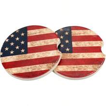 nuevoMaple Leaf - Juego de 2 posavasos de coche pequeños de 6,5 cm absorbentes de piedra para el día de Acción de Gracias, soporte para tazas de bebidas para mujeres y hombres, accesorios para automóviles - caballo de mar - Ver 11