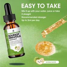 MM IMATCHME IMATCHME Soursop Graviola Liquid Drop For Cell Support & Regeneration, Immune System And Gut Health Support, Pure Soursop Bitters Liquid, High Absorption, Sugar/Gluten Free, Natural Flavor, 2 Fl Oz - 60ml - View 8