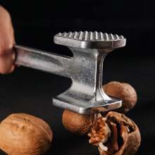 1pc Aluminum Meat Tenderizer, Steak Pounder, Large Size Household Meatball Maker, Beef Hammer, Double-Sided Meat Tenderizer, Aluminum Meat Hammer, Steak Meat Pounding Mallet, Large Household Meat Tenderizing