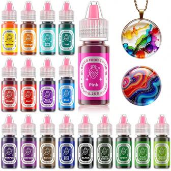 Gel Color Set - 10/22 Concentrated Assorted Food Colors For Cake Decorating Fudge Cookies - Vibrant, Odorless Dyes For Easter Egg Frosting Royal Icing Baking(Some Accessories Are Sent Randomly)