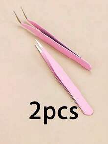 8/4/2 Pieces Stainless Steel Sticker Tweezers, Cute Craft Tweezers For Stickers, Scrapbooking, Vinyl, Eyelashes, Electronics, Multicolor