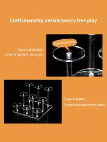 1 chiếc kệ nhiều tầng bằng Acrylic trong suốt đựng nước hoa, mỹ phẩm, đồ sưu tầm dạng hộp, giá để đồ đa năng - Trong sáng - Xem 9