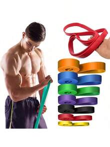 Multifunctional Elastic Resistance Band For Daily Fitness, Gym,Sport, Gym, Home Exercise, Strap Gym, Resistance Bands - Multicolor - View 16