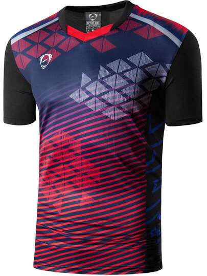 jeansian 1pc Boyfriend Style Men's Black Tight-Fitting Sport T-Shirt, Suitable For Tennis, Golf, Bowling, Badminton, Running, Quick Dry LSL298