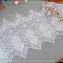 Water-Soluble Lace, Milk Silk Embroidery Barcode, DIY Lace Accessories, Three-Dimensional Hollow Large Barcode - White - View 12