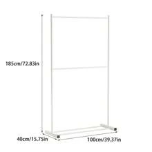 Perchero vertical para el hogar de color crema, soporte para colgar ropa de estilo nórdico multifuncional para el balcón, sencillo para apartamentos de alquiler