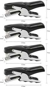 Stapler With 1000 Staples-Plier Stapler Save 60% Power,Good For Stapling At Home School Or Warehouse (Black Plier Stapler),Back To School,School Supplies - Black Plier Stapler - View 4