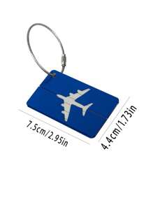 1Pc Card Set Boarding Pass Luggage Airplane Check In Metal Art Safety Bag Decoration Commemorative Travel Colleagues Friends Cute Patterns Smooth