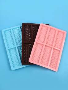1pc Reusable Non-Stick Silicone Chocolate Mold Candy DIY Mold With 6 Cavities, Easy Release - Multicolor - View 5