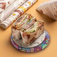 4 件套曼陀罗木质餐垫，耐热、防滑、易清洁，适合家庭、办公室、派对和节日使用 - 彩色 - 查看 3