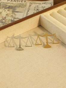 1 pieza Insignia de solapa con Libra, el símbolo de la constelación de la Balanza, minimalista y elegante - Libra - Ver 2