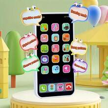 1 件儿童逼真 Apple 音乐手机，多模式触摸屏婴儿益智玩具，男孩和女孩生日礼物 - 彩色 - 查看 6