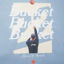 LI-NING Jimmy Butler Basketball Series Short-Sleeved T-Shirt for Men Summer Casual Knit Sportswear AHSV401 - 蒼灰藍 - 查看 4