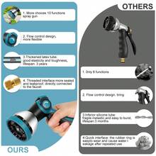 150FT Expandable Garden Hose, Flexible Water Hose Strength Fabric 2500D, Leak-Proof Retractable Heavy Duty Hose Pipe, Brass Alloy Connector, Kink-Free - 150TF - 查看 8