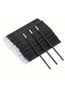 300/100pcs/Pack Eyelash Extension Cleaning Swabs, Eyelash Cleaning Sticks, Disposable Mascara Cleaning Sticks, Nano Makeup Brush Cleaning Swabs, Eyelash Remover, Lip Brush, Cleaning Swabs, Beauty Tools - Multicolor - View 8